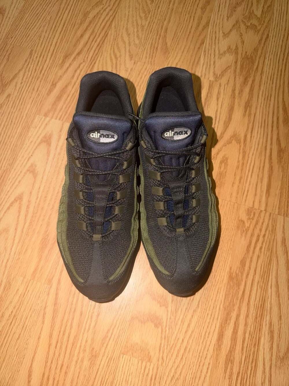 Nike Air Max 95 Dark Green (NIKE BY YOU CUSTOM) SZ 13M ‼️SHIP NEXT DAY‼️NO BOX - Picture 2 of 9